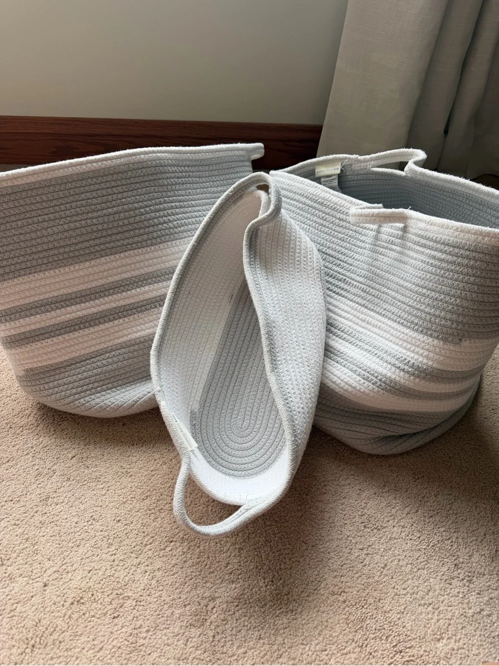 THREE PotteryBarn Kids Storage Baskets